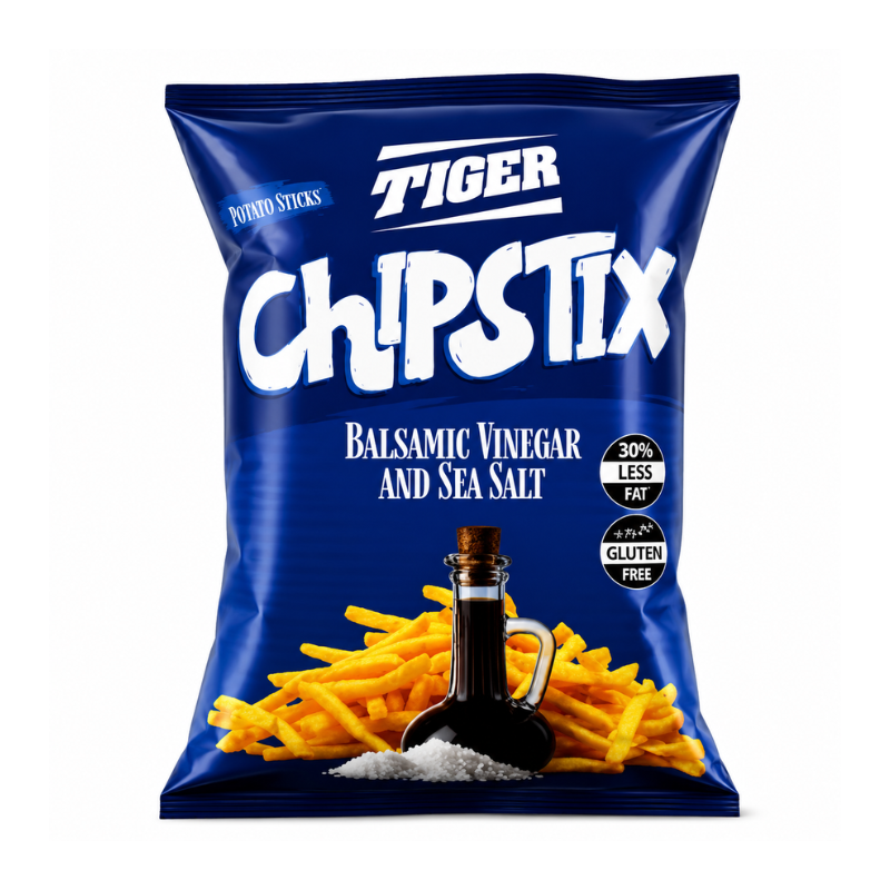 Tiger Chipstix Balsamic Vinegar & Sea Salt (Egypt)