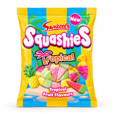 Squashies Tropical Fruit Flavour (UK) [120g*12]