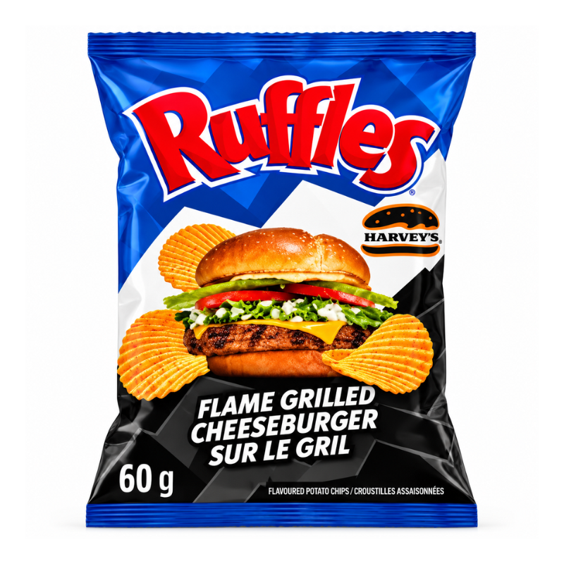 Ruffles Grilled Cheeseburger (Canada) [60g*36]