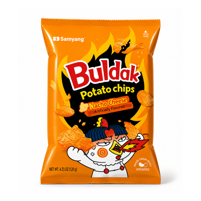 Buldak Potato Chips Quattro Cheese (South Korea)