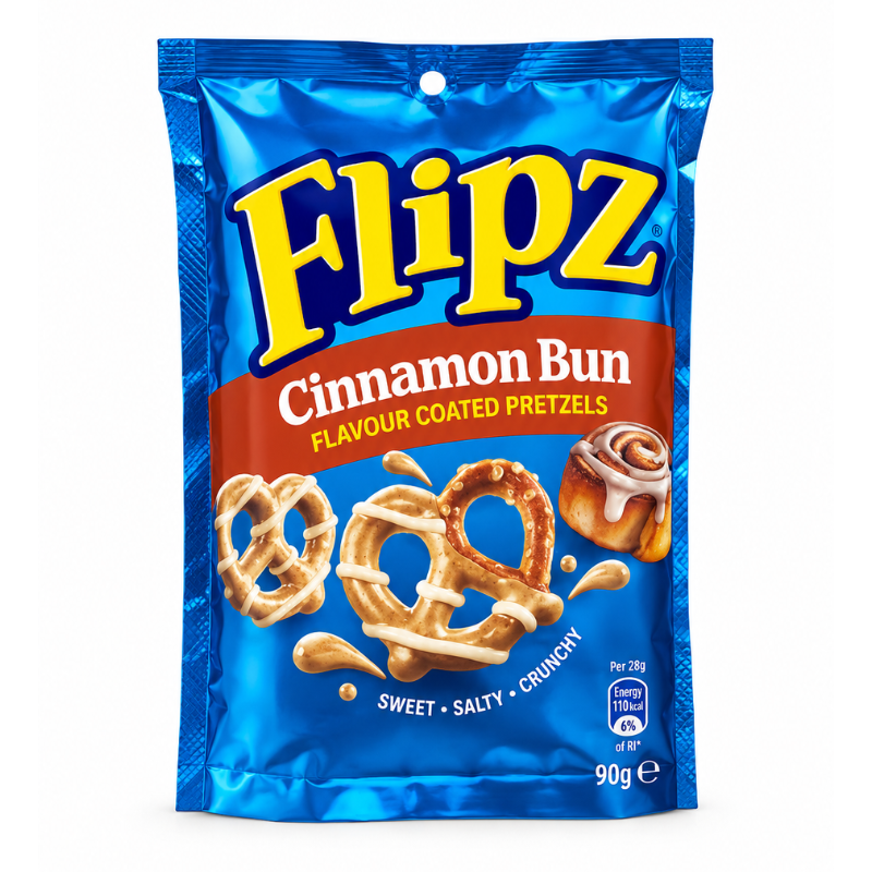 Flipz Cinnamon Bun Pretzels (Europe) [90g*6]