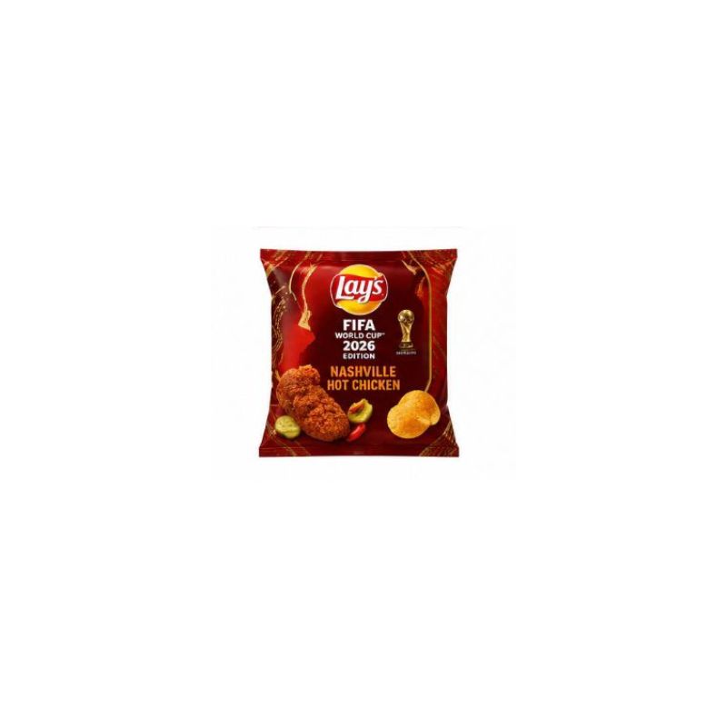 Lay's Nashville Hot Chicken flavor packaging on a white background