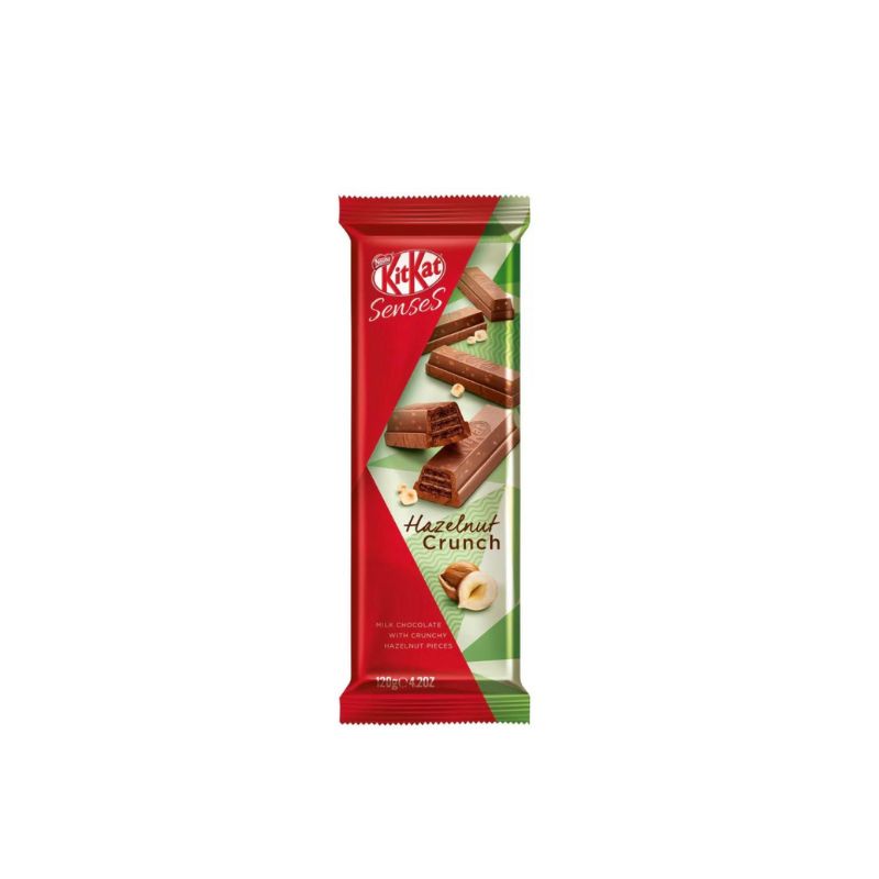 KitKat Sense5 Hazelnut Crunch chocolate bar packaging on a white background
