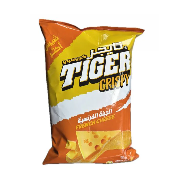 Tiger Crispy French Cheese flavor packet on a white background