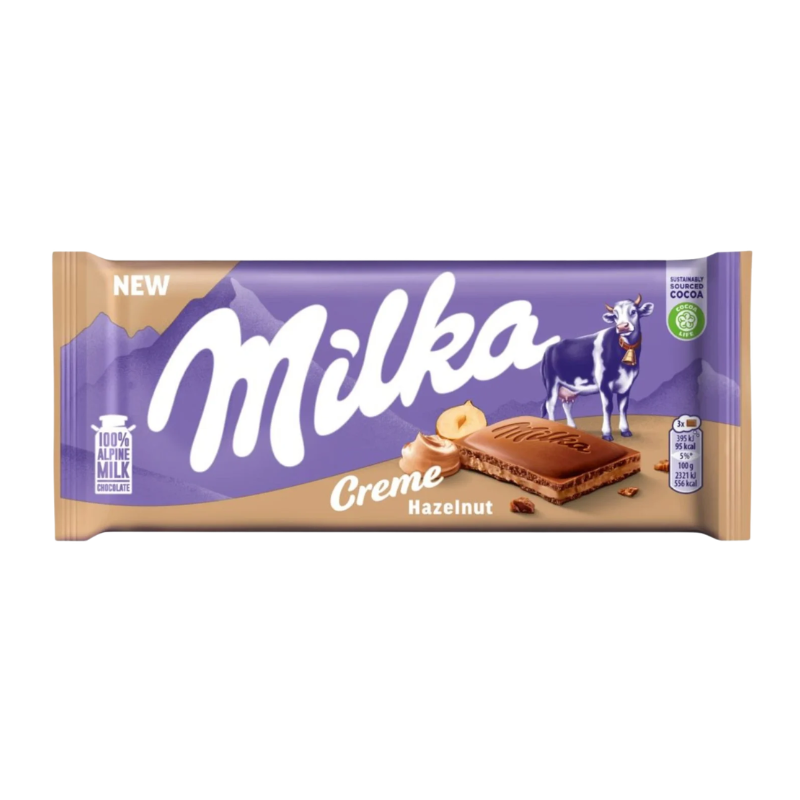 Milka Hazelnut Cream & Biscuit Bar (Poland)