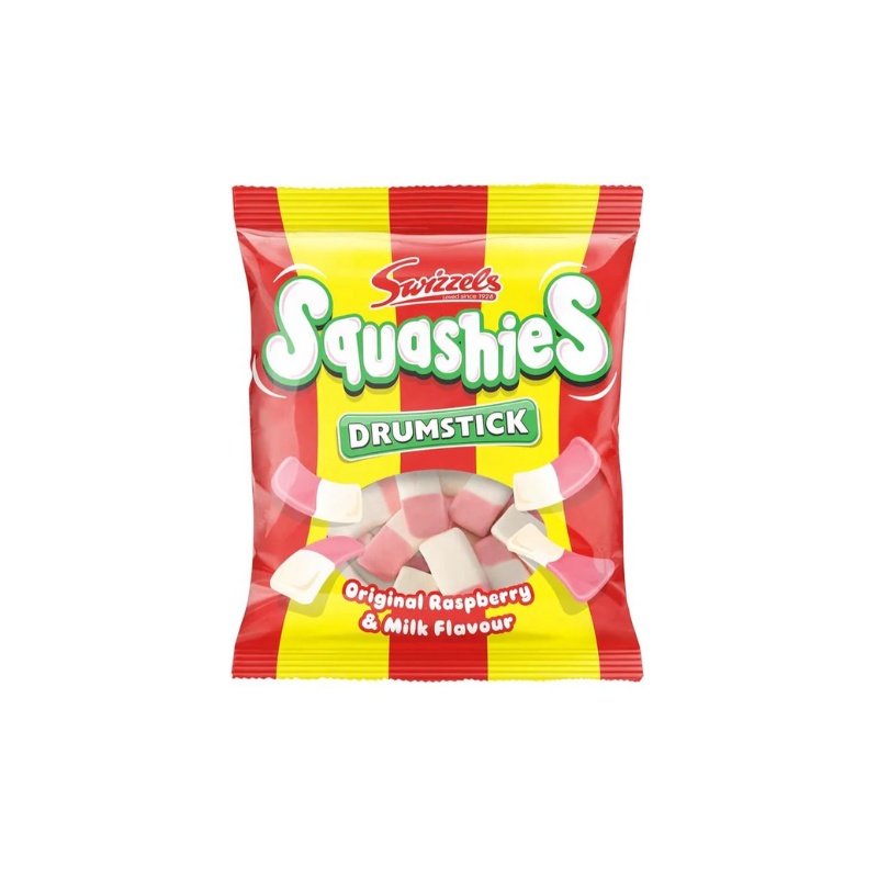 Squashies Drumsticks Original Raspberry & Milk Flavor (UK)