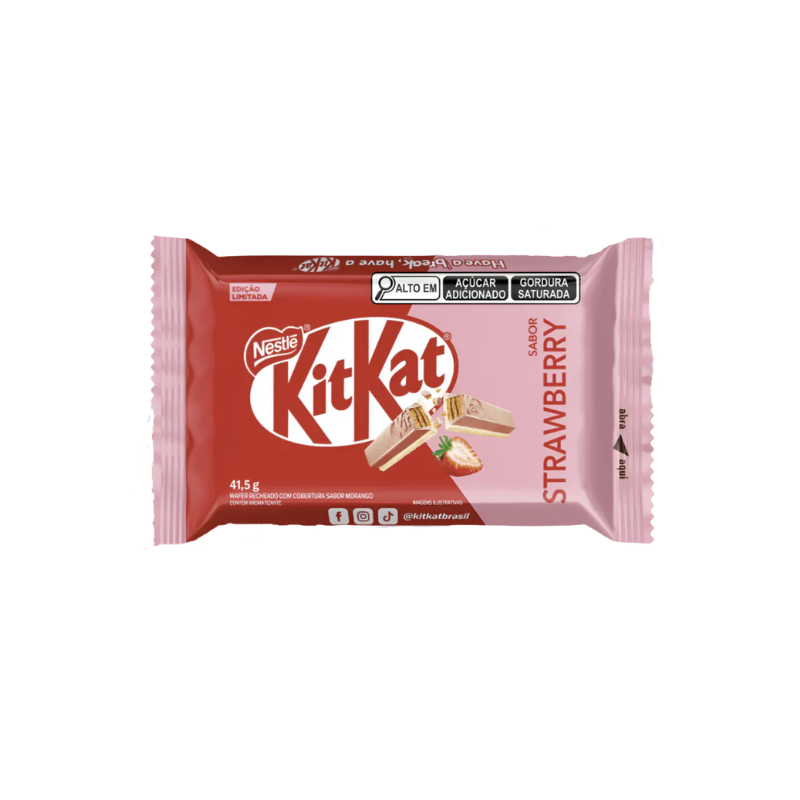Kit Kat Sabor Strawberry (Brazil)