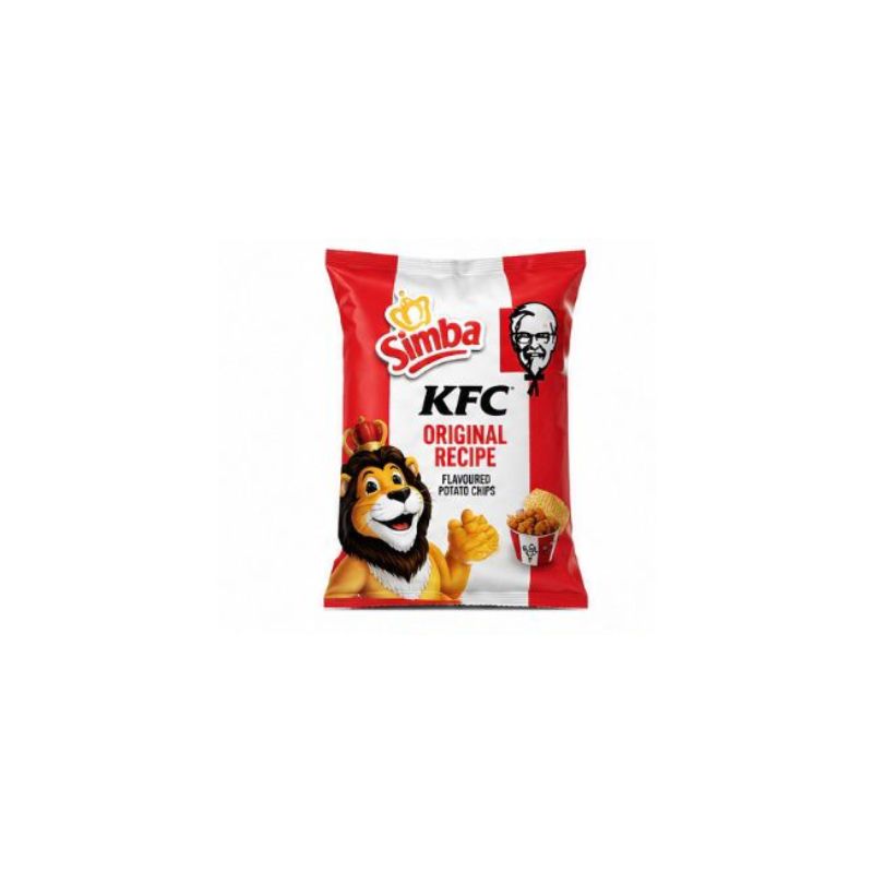 KFC Simba branded potato chips packaging on a white background