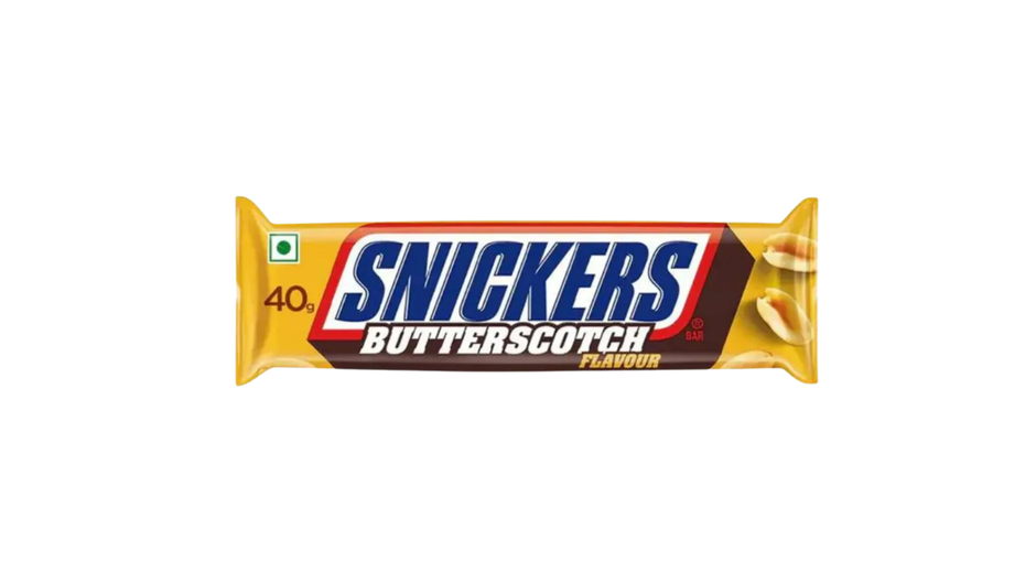 Snickers Butterscotch flavor bar from India